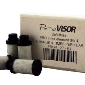 DEVILBISS Filtr węglowy do maski ProVisor 27-K4 (4szt.)